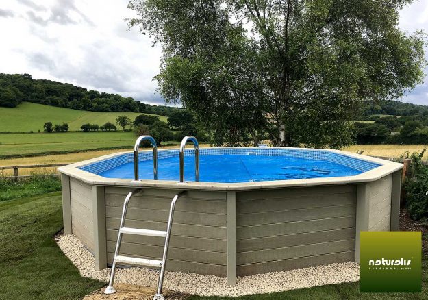 piscina semi enterrada