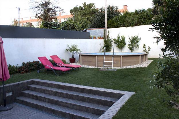 piscina semi enterrada